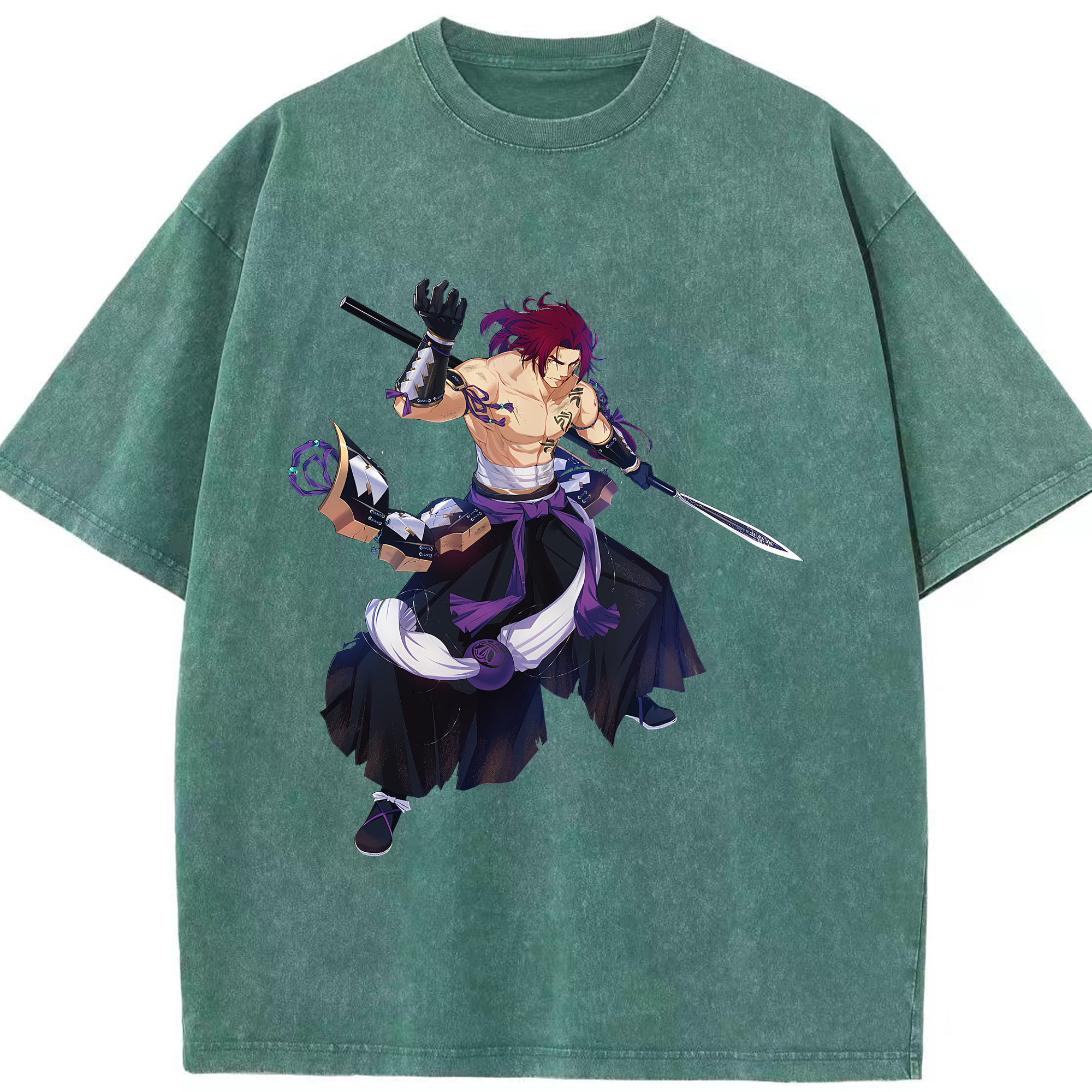 （画像用） 刀剣乱舞 Touken Ranbu 綿100% ヴィンテージ風 半袖Tシャツ（フロントプリント）